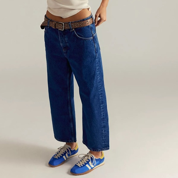 Free People Denim - Free people deep trance dropped boyfriend jeans
